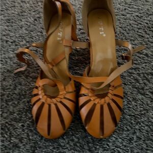 Tan Strappy Women's Shoes